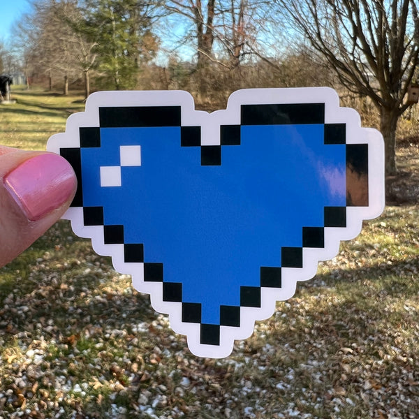 8 Bit Pixel Heart Stickers