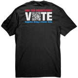 QR Vote Election T-Shirt Back Print