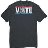 QR Vote Election T-Shirt Back Print