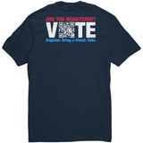 QR Vote Election T-Shirt Back Print