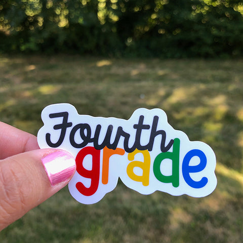 Fourth Grade Teacher Sticker